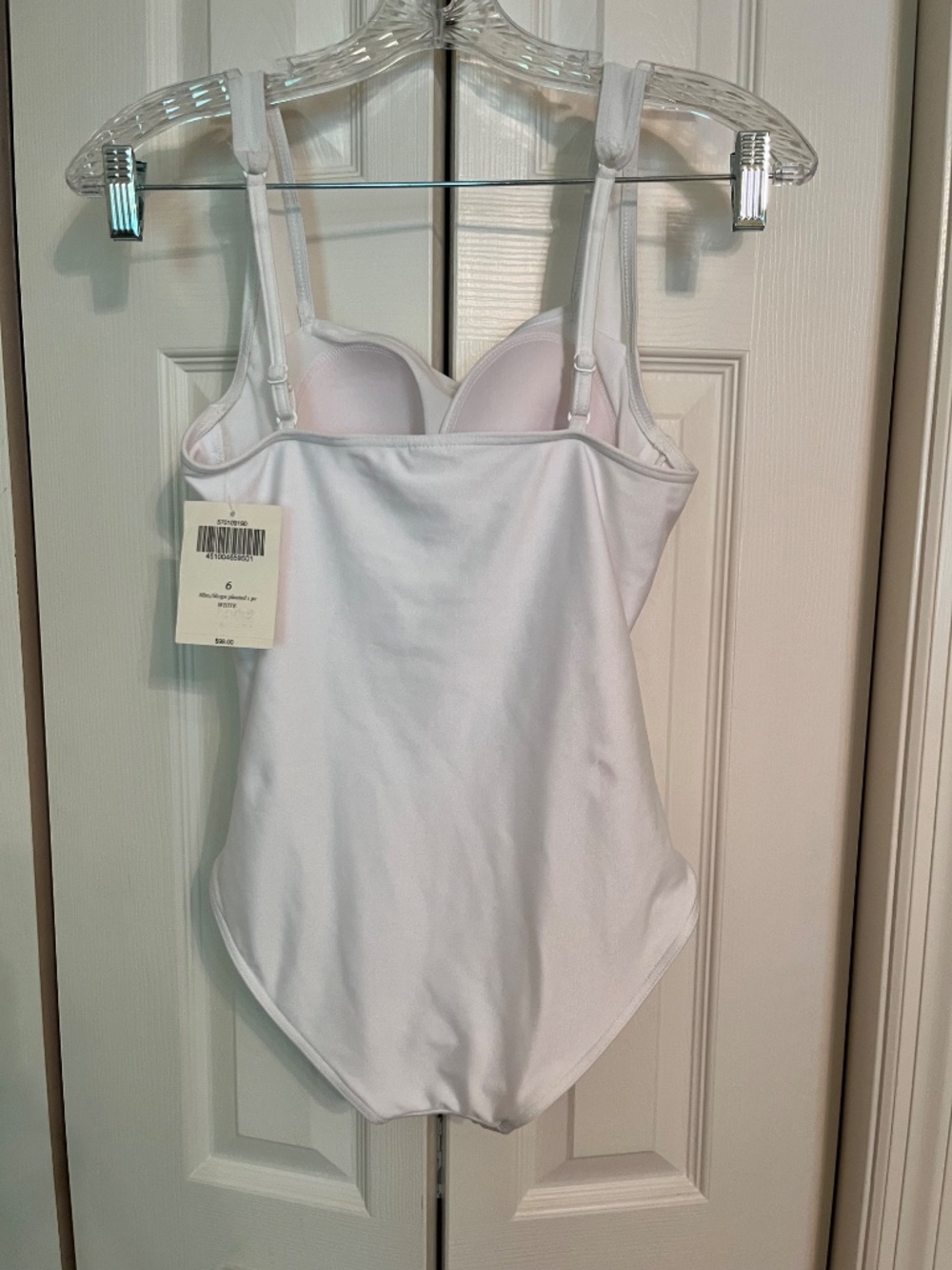 Boston Proper beautiful white one piece swimsuit - Picture 2 of 7